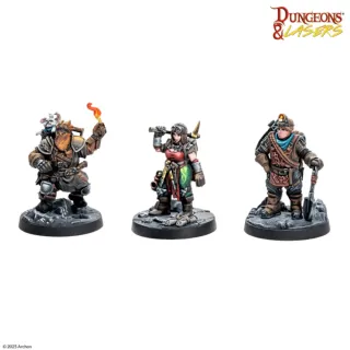 Miniaturas D&D Warhammer: Rey Enano y aventureros