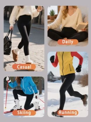 Leggings Térmicos Forro Polar Mujer Negro