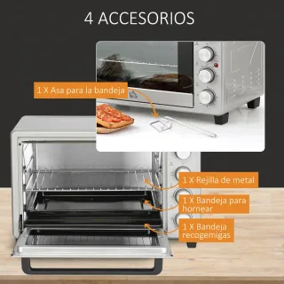Horno Eléctrico Sobremesa 32L 1600W