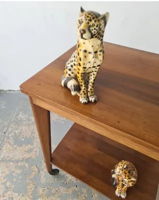 Carrito auxiliar Mid-Century. Francia, 60s.