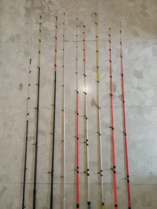 Cañas de pesca para cefalópodos 2.10m