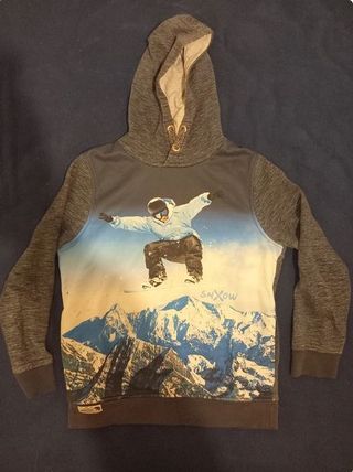 Camisola Hoodie Menino 9-10 anos Snowboard