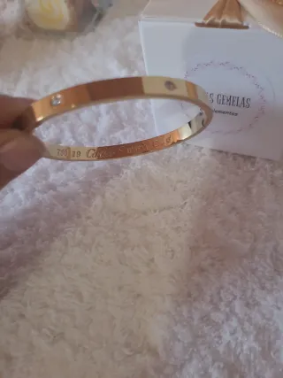 Pulsera Rígida Inspiración Cartier Oro