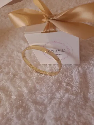 Pulsera Rígida Inspiración Cartier Oro