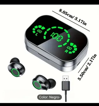 Auriculares Inalámbricos Bluetooth Negro/Plata