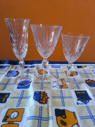 Conjunto Copas Cristal Bohemia