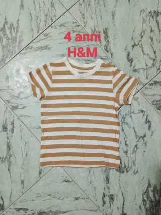 Maglietta a righe H&M 4 anni