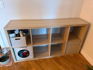 Estantería Kallax IKEA efecto roble