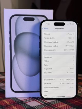 iPhone 15 128GB 85% Batería