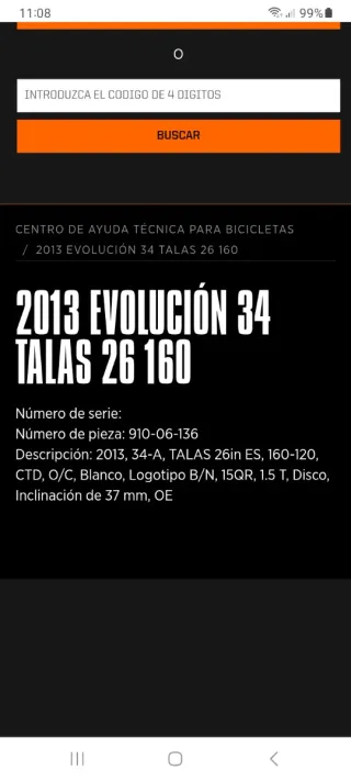 Horquilla Fox 34 Talas