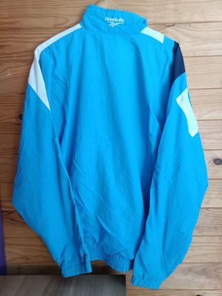 Sudadera Reebok Color Azul, Blanco y Negro TallaXL