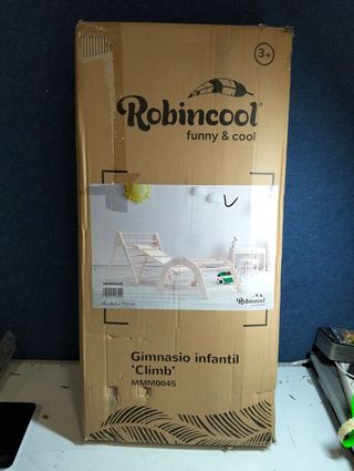 Cama de escalada infantil de madera Robincool Climb 66×84,5×73,2cm