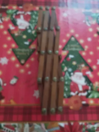 Botellero de madera plegable