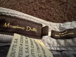 2 Pantalones Massimo Dutti Marrón y Azul