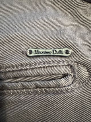 2 Pantalones Massimo Dutti Marrón y Azul