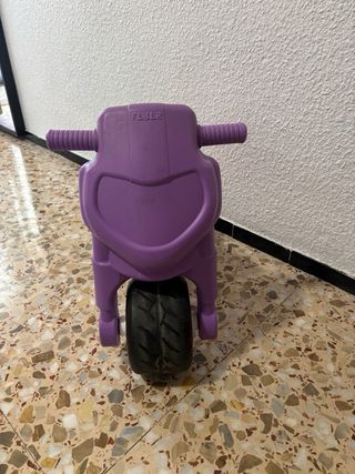 Moto correpasillos niña rosa y morado