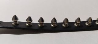 Pulsera brazalete de cuero estilo punk gótico