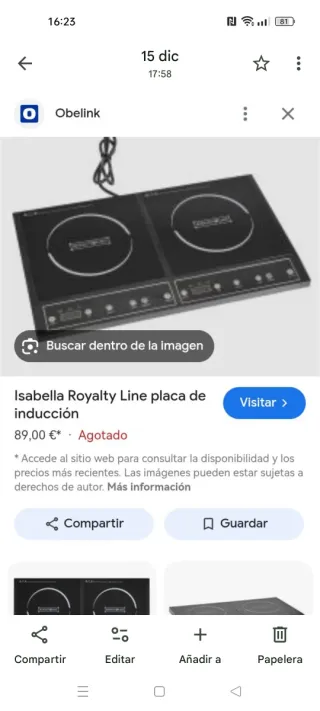 Placa de inducción doble Royalty Line