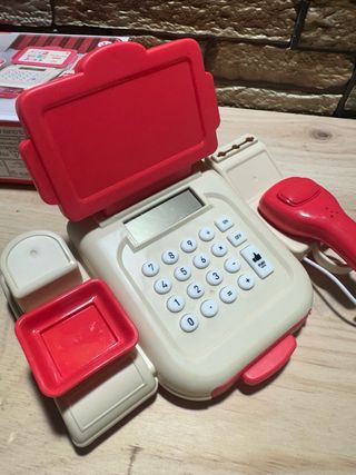 Caja registradora de juguete con escáner