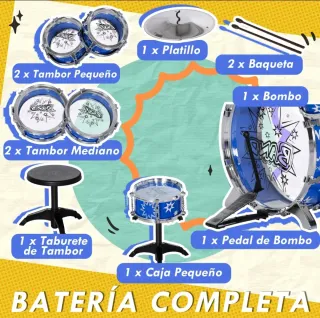 Batería infantil azul