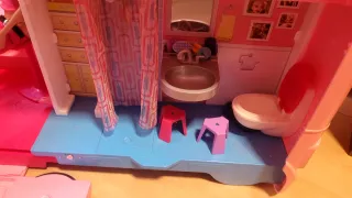 Caravana Rosa Barbie con Muñecas