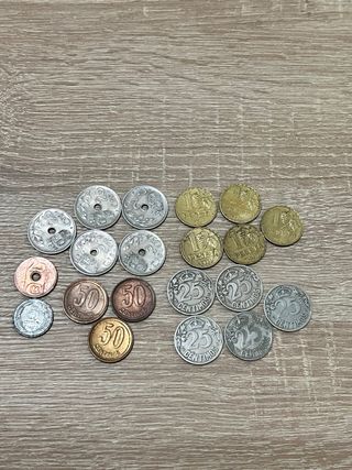 Lote Monedas Guerra Civil y Alfonso XIII