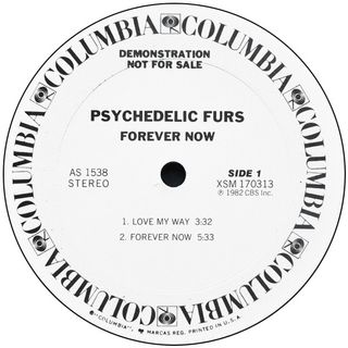 The Psychedelic Furs Forever Now LP 12'' 33 RPM 19