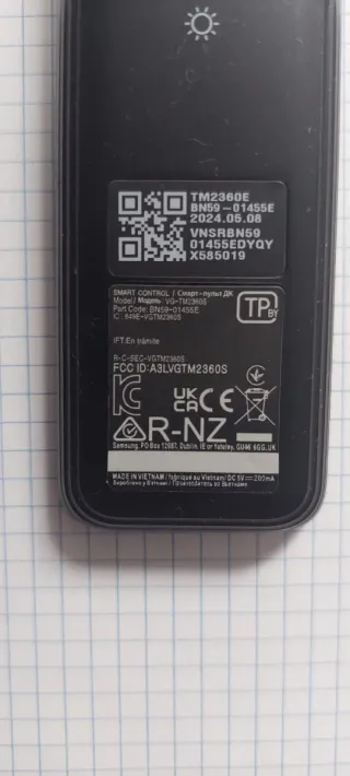 Mando a distancia Samsung TV.