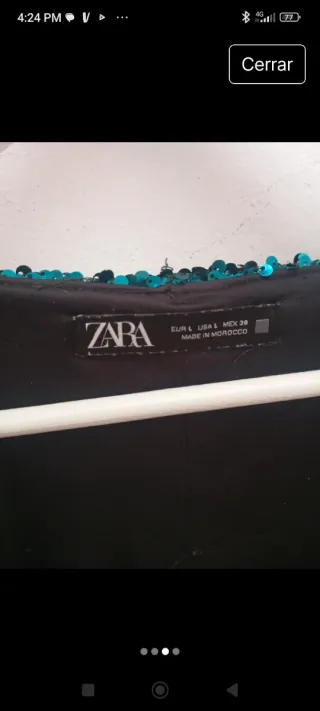 Vestido lentejuelas verde esmeralda