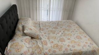 Cama Matrimonio Tapizada Negra
