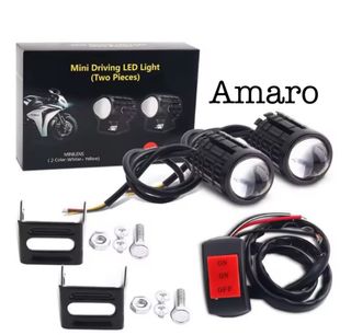 2 Farois/Luzes Led Auxiliares Com Interruptor Para