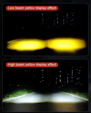 2 Farois/Luzes Led Auxiliares Com Interruptor Para