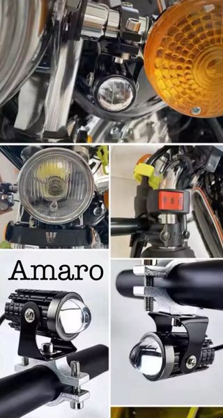 2 Farois/Luzes Led Auxiliares Com Interruptor Para