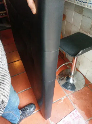 Cabecero cama matrimonio polipiel negro 160x107