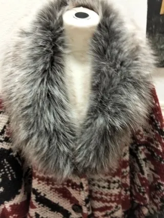 Chaqueta Lana y Pelo Multicolor