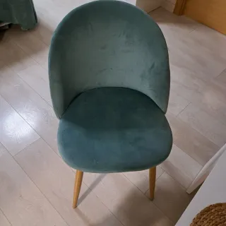Silla terciopelo verde