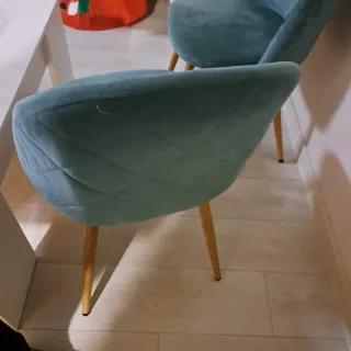 Silla terciopelo verde