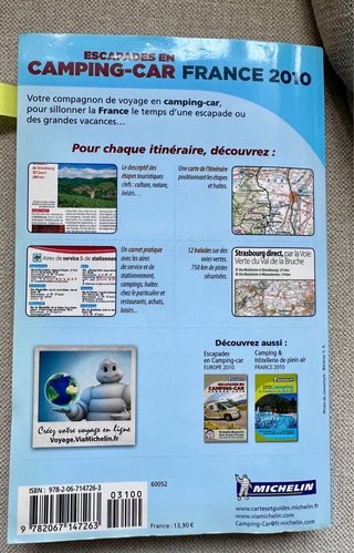 lote dos libros de viajes en autocaravana (francés