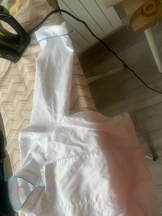 Casaca Cocinero Hugo Blanca, talla 8 niño