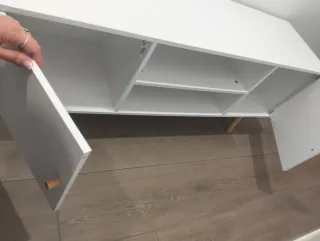 Mueble TV HOMCOM Blanco