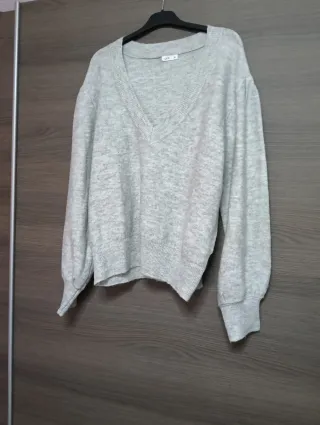 Jersey gris escote pico talla xl