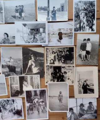 Lote fotos de mujeres en B&N y color