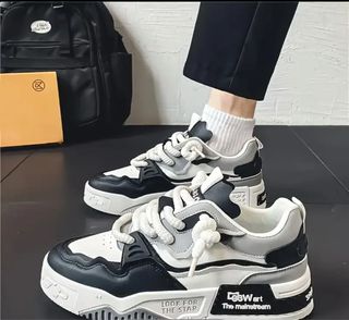 Zapatillas Hombre Negro Gris Blanco