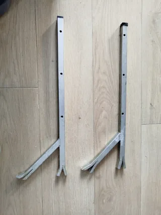 Barras tendedero metal 55 cm para empotrar pared