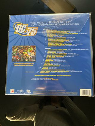 Vinilo DC Comics 75 Aniversario Azul Numerado
