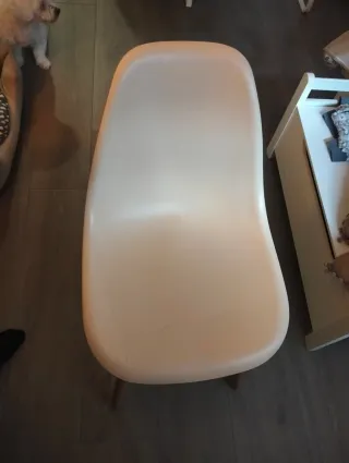 Silla Nórdica Beige Sklum Madera y Plástico