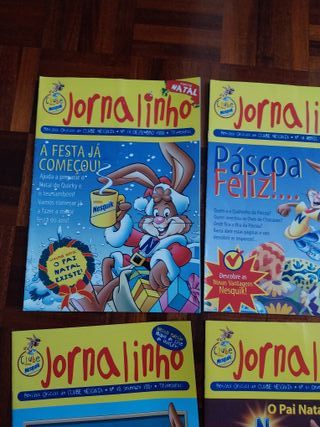 Lote 6 revistas / jornalinho Nesquik, Natal, Pásco