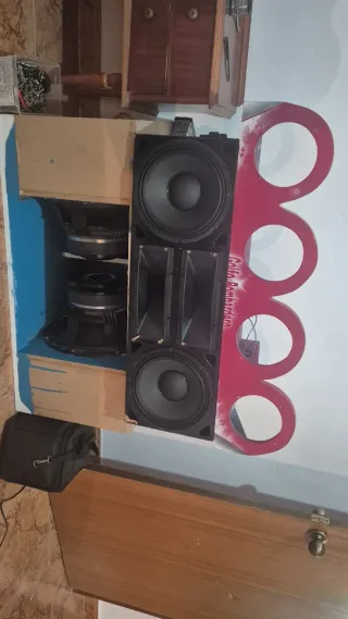 Cajón doble woofer 15