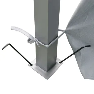 Gazebo Exterior 3x4m Gris