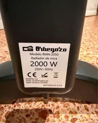 Radiador de mica Orbegozo